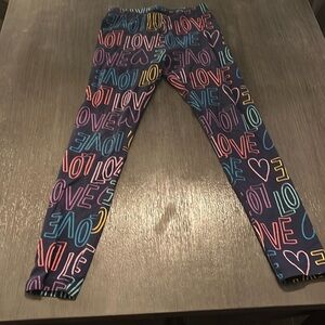 Girls Cat & Jack Navy blue Love leggings